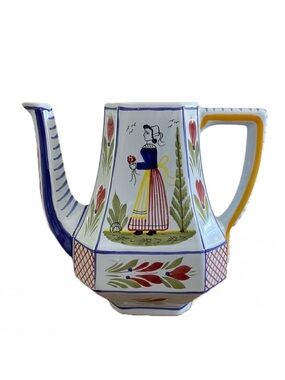 Henriot Quimper France Coffee Pot w/o Lid